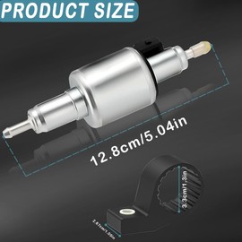 Cerkkapo 12 V 22 ml dosing pump, auxiliary heater, heating pump, dosing pump for We-basto Eber-spacher 2-5-8 kW, oil pump, fuel pump with oil pump lid, replacement part for auxiliary heater and car