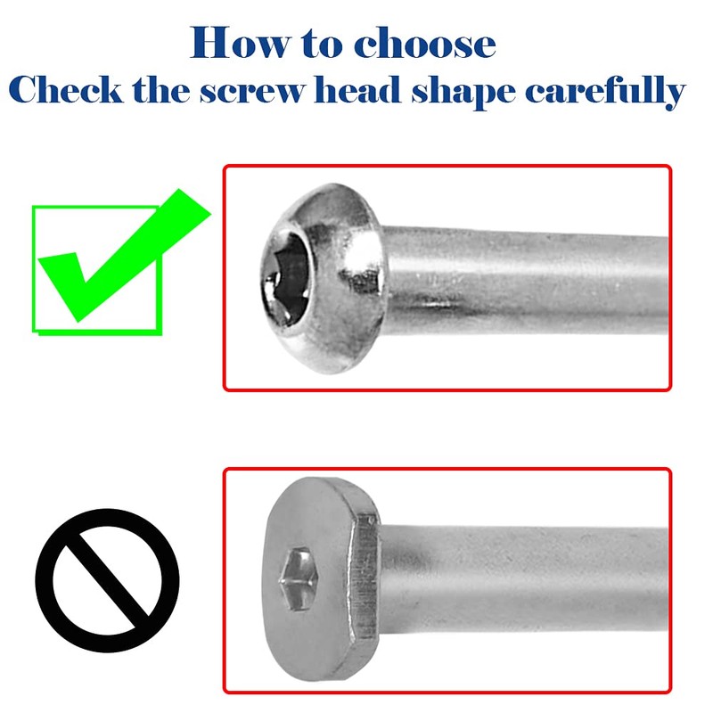 OTFAITP M8 Screws for 2-3-4-Wheel Kid Scoote Replacement Micro Mini