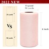 Blush Glitter Tulle Rolls 6 Inch by 50 Yards Sparkle