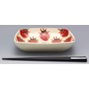 Hasamiyaki Kikusho Kiln Fruit Square Pot, Approx. 6.7 inches (17