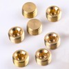 10 PCS 1/4" NPT Male Pipe Plug Fitting Set Brass
