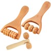 Healvian 3-Piece Massage Roller Set Wooden Foot Massage Trigger Point