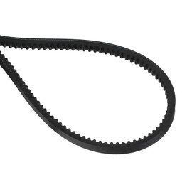 sourcing map AX98 EPDM V-Belt, Raw Edge Cogged Industrial Rubber V Belt 1/2" Width x 98" Inside Circumference
