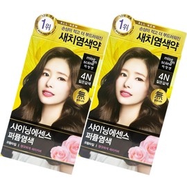 Mise-en-scène All New Shining Essence 4N Dark Brown x2 Gray Gray Cover / 미쟝센 올뉴 샤이닝 에센스 4N 짙은갈색 x2개 새치커버