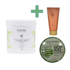 Eveever Aloe Vera Balance Nutrition Cream 450g + Sooryehan Foam 100ml + Soothing Gel 300ml / 이브에버 알로에베라 밸런스 영양 크림 450g+수려한 폼 100ml+수딩젤 300ml