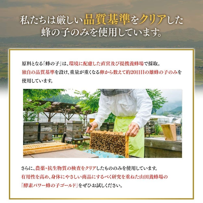 山田養蜂場 蜂の子ゴールド 袋 [ 蜂の子 サプリメント サプリ タンパク質 ギャバ アミノ酸