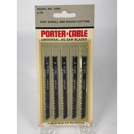 PORTER-CABLE Porter Cable Universal Jig Saw Blades 1 Pkg of 5 6 TPI Model 12505 NOS Unopened