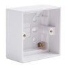 Deep Plastic Single 1 Gang Surface Mounted Back Box 47
