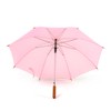 Jollybrolly Pink Straight Stick Lightweight Auto Open Umbrellas- 65cm Length,
