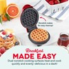 DASH DASH Mini Waffle Maker - 4 Waffle Mold, Nonstick