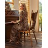 Bloggerlove House Dresses for Elderly Mumu Dresses Women Leopard House