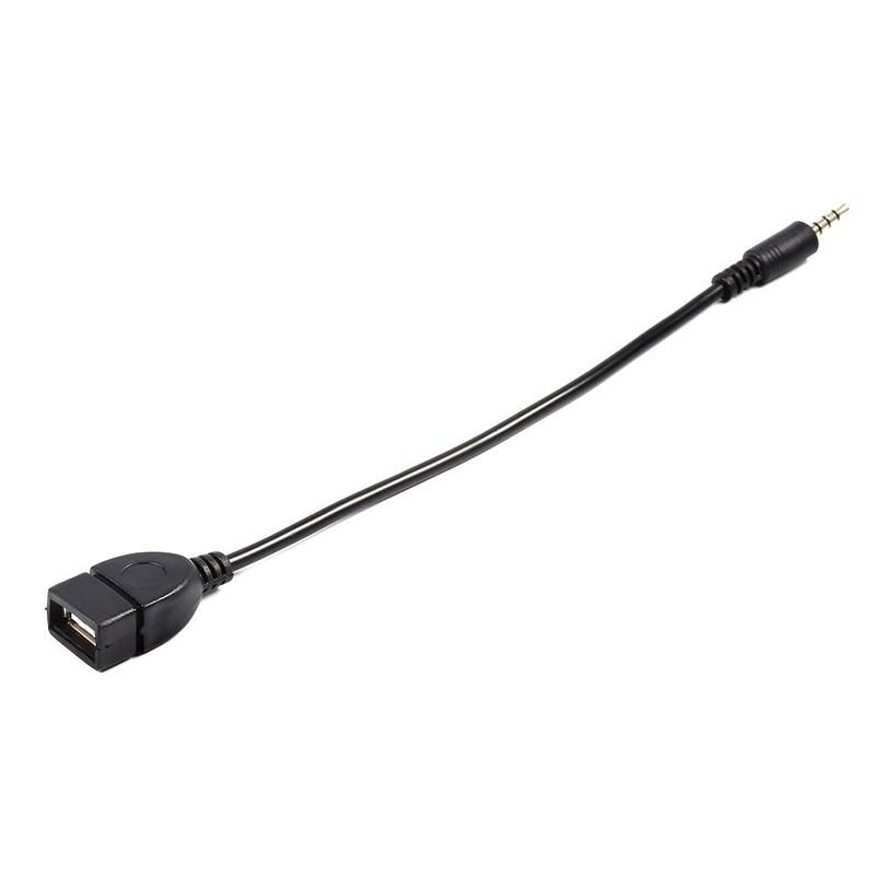 3.5mm Male Audio AUX Jack to USB 2.0 Type A