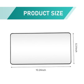 Downhill 1 PC Car Sun Visor Makeup Mirror, HD Sun Visor Makeup Mirror with Straps, Universal Sun Visor Rearview Mirror, for Most Cars, Trucks, SUVs (Black)