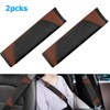 AUCELI 2PCS Car Seat Belt Cover, Carbon Fiber Seatbelt Shoulder
