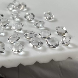 12 pcs Herkimer diamond crystals 7 mm to  9 mm