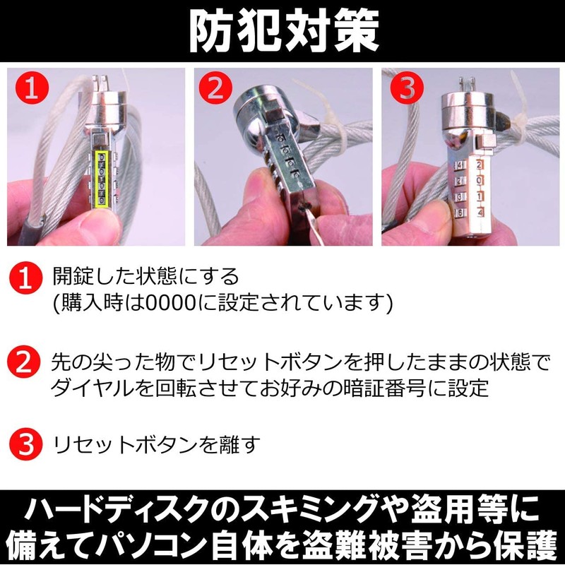 ABINECS Laptop Anti-Theft (Set of 2) Security Slots Paste Slots