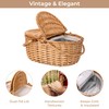 GRANNY SAYS Picnic Basket, Wicker Basket with Insulated Cooler, Woven