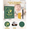Adventure Baby Memory Leather Photo Album for New Mom(Adventure Green)