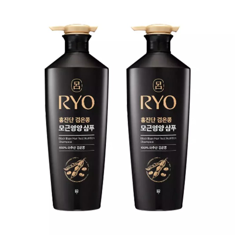 Hongjindan 려 홍진단 검은콩 모근영양 샴푸 820ml 2개 Rya Hongjindan