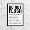 JasonCarlMorgan WinsterCreations Do Not Flush Humorous Bathroom Wall Decor Print