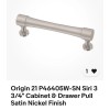 Origin 21 P46405W-SN Siri 3 3/4" Cabinet & Drawer Pull Satin Nickel Finish