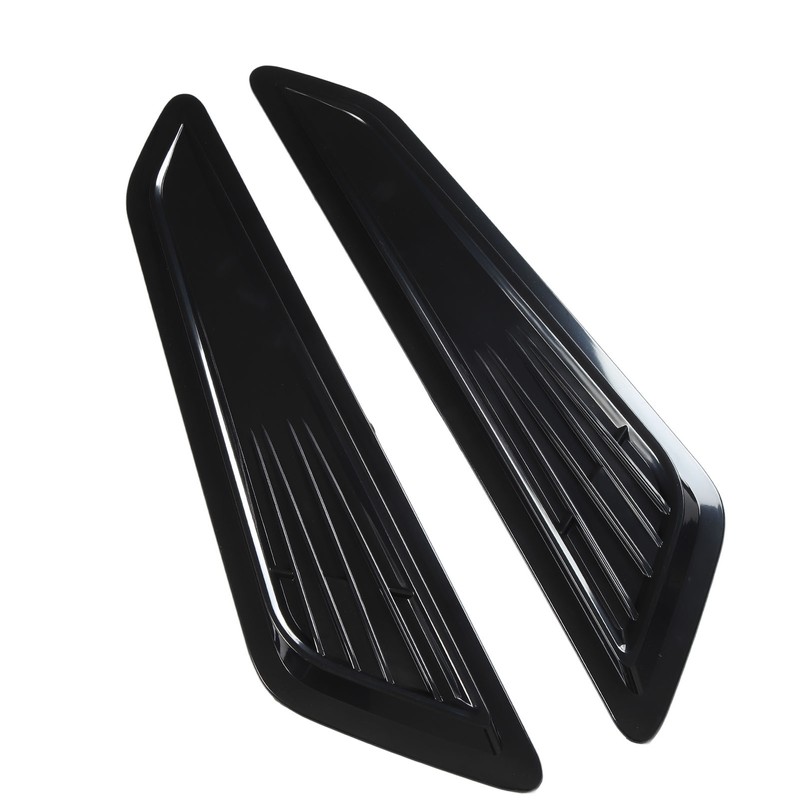 2 Pcs Hood Vent Cover Black Air Intake Dashboard Decorative
