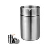 Twilight Garage Silver Ashtray, Stainless Steel Ashtray, Wind Ashtray with