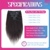 Elailite Afro Clip-In Real Hair Extensions for Complete Hair Extensions,