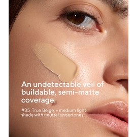 MÁDARA Organic Skincare, Skinonym Semi-Matte Peptide Foundation, 35 True Beige, 30 ml, Strengthened by Collagen-Supporting Peptides, Adapts to the Skin Structure, Dermatologically Tested