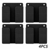 Wall-Mounted Storage Box for Remote & Phone – Punch-Free Black