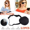 New 1/2PCS Eye Patch Eye Shade Concave Washable Adjustable Strap