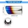 VekAuto 1 Pc Slant Cut Exhaust Tip for VW Golf