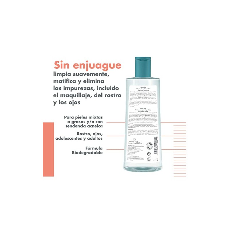 Avène Cleanance Agua Micelar Desmaquillante Piel Grasa 400ml