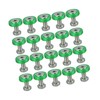 A ABSOPRO 20 Pcs Motorcycle Green Fender Bumper Washer Bolt