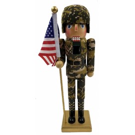 14" Army Nutcracker