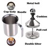 Milk Frother, HomeGoal Stainless Steel Manual Milk Foamer, Handheld Coffee