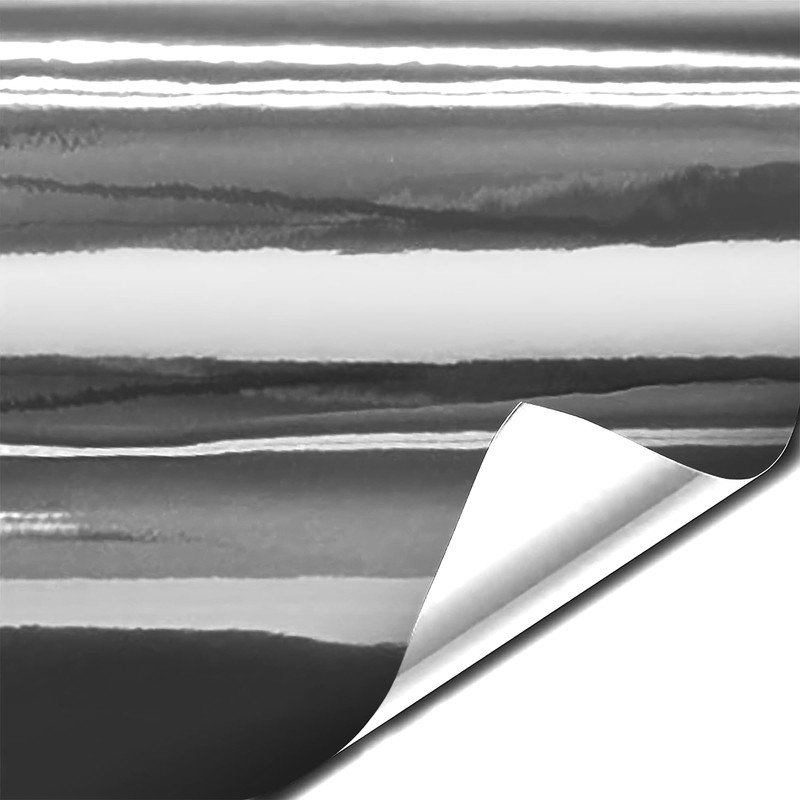 VViViD Gloss Silver Chrome Air-Release Vinyl Adhesive Tape Roll (2
