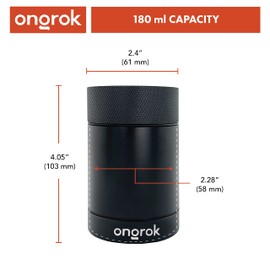 ONGROK Aluminum Storage Container, 180ml, Air Proof Jar to Preserve Smell and Aroma