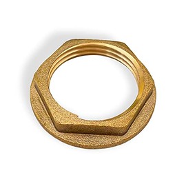 Brass Locknut Washer 1" Female NPT Brass Hex Lock Nut Fasteners Spacer NPT Female