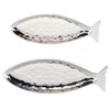 Certified International Silver Coast 3-D 2 Piece Fish Platter Set,