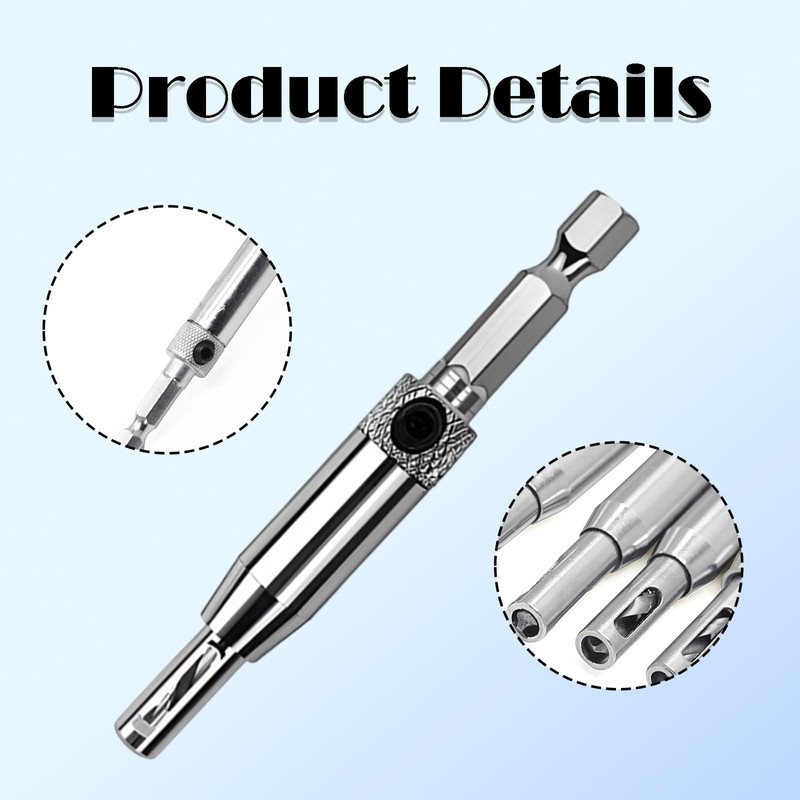 ZSRVAJ 4 Pcs Self Centering Drill Bit, Hinge Hardware Pilot