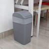 Gloreen Bote de Basura de Plástico Delgado de 14 L,
