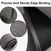 EUPXRHY Non-Slip Curved Bath Mat, Semi Circle Bathroom Rug, Quick