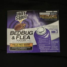 Hot Shot FOGGER Insect Killer INDOOR BED BUGS & FLEA Ticks Lice Bug Bomb 2oz 3pk