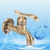 Antique Style Brass Washing Machine Faucet Wall Mount Laundry Cold