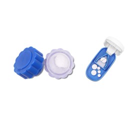 KMINA Taglia Pastiglie e Frantuma Pillole (Pack), Tagliapillole di Precisione, Tritapastiglie Manuale, Polvere Pastiglie, Accessori Anziani