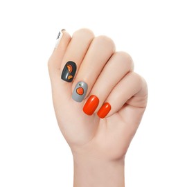 Completely Cured Gel Nail Stickers, 28pcs Gel Nail Strips, Protect from UV Because no Need UV Light lamp (Jeju Dream 28 pcs)