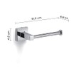 Gedy Olimpo Toilet Roll Holder, Stainless Steel, Chrome, 15.2 x