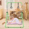ZJMTOCYU Multi-Functional Adjustable Height Children's Gymnastic Bar with Bear Rings,