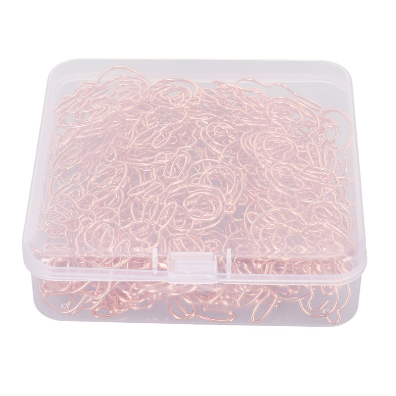 160Pcs Kids Paper Clips Bunny Style Smoothing Strong Metal Exquisite